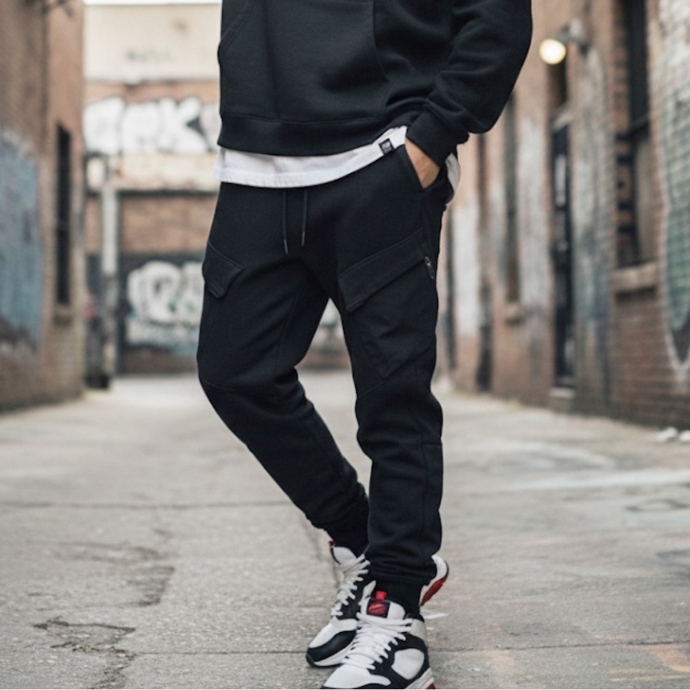 Athletic Works Techwear Cargo Joggers Streetwear XXL 18 Utility Athleisure
